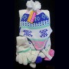 Wholesale knitted hat scarf and glove