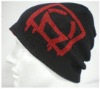 Wholesale Fashion acrylic knitted hat with print