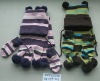 Wholesale children hat +scarf +mitten