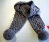 Wholesale winter knitted acrylic scarf