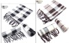 Wholesale Polar fleece winter checked scarf