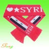 Wholesale Jacquard sports scarves for fans