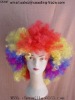 Wholesale colorful afro football fans wig