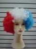 Wholesale colorful short afro sports wigs/synthetic wigs