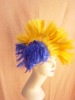 one dollar sports colorful hot sell fans dress synthetic hair wigs