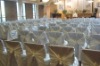 Wholesale satin self tie chair cover