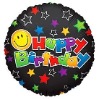 18" Happy Birthday Happy Stars Foil Balloon