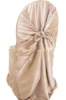Wholesale wedding champagne polyester universal chair cover