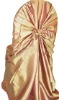 Wholesale wedding Gold polyester universal chair cover