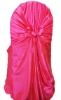 Wholesale wedding pink polyester universal chair cover