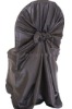 Wholesale wedding black polyester universal chair cover