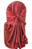 Wholesale wedding red polyester universal chair cover