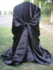 Wholesale Black satin universal chair cover