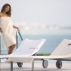 Wholesale white beach chair cover