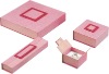 Wholesale luxury gift pink paper boxes for jewelry