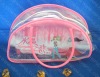 Wholesale newest full color priting pvc handle bag