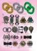 Wholesale 2011 Fashion plastic shoe flowes