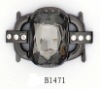 Wholesale fashion buckle with big glass
