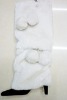 Wholesale fashion artificial rabbit fur foot strap