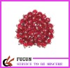 2011 fashion red hearts shoe decoration/shoes flower