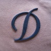 Wholesale 3D letter handbags logo plate
