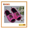 fashion girls velour fleece indoor slipper