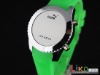 Wholesale Fashion LED watches with silvery case and silcone strap ED005