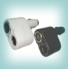 Dual socket car charger adapter