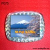 Wholesale lcd solar logo custom oval magnetic photo frame