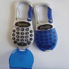carabiner electronic pocket calculator with flip cover