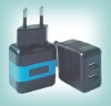 Wholesale Travel charger with two USB slot
