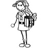 Wholesale die cut figure sticker