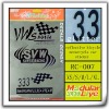 Wholesale black 3M relief motorcycle decal