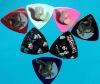 the cheapest celluliod colorful big triangle bass picks/plectrum