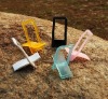 Portable plastic mobile phone holder