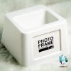 plastic solid white cell phone holder