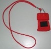 mobile holder with lanyard carabiner