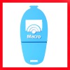 Wholesale fashion 3D soft pvc cell phone holder