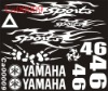 Wholesale 300x370mm Motorcycle Decals Car sticker Decoration Many Styles