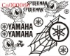 Wholesale Waterproof Motorcycle Decals Car sticker Decoration 300x370mm