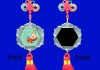 Wholesale Doubleside lcd flashing Chinese knot car interior decoration