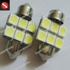 Wholesale 5050 6SMD 3chip auto LED festoon bulb