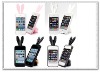 Wholesale hot sell nice-looking rabbit silicone case for i phone mobile phone