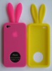 Wholesale 2011 hot lucky rabbit silicone case for i phone mobile phone