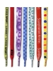 Wholesale Multicolor Flat Polyester Shoelaces