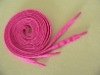Wholesale Bright Pink Flat Polyester Shoelaces