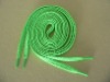 Bright Green Flat Polyester Shoelaces