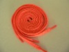 Bright Orange Flat Polyester Shoelaces