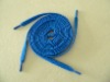 Bright Blue Flat Polyester Shoelaces