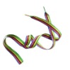 Wholesale polyester weaved striped shoelace